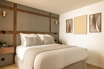 Un ou plusieurs lits dans un hébergement de l'établissement Magnificent apartment -2BR-6P- Musée du Louvre