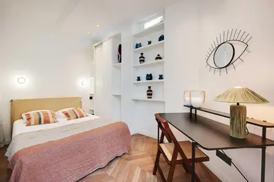 Un ou plusieurs lits dans un hébergement de l'établissement NoChichi Collections - Saint-Sulpice