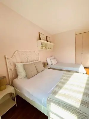 Un ou plusieurs lits dans un hébergement de l'établissement Seine View 120m2-2bedrooms