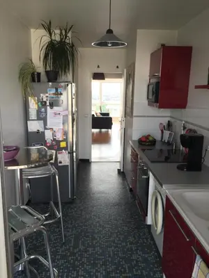 Cuisine ou kitchenette dans l'établissement Paris, belle vue, balcons
