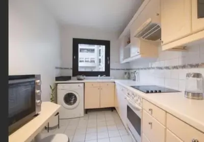 Cuisine ou kitchenette dans l'établissement Jolie appartement