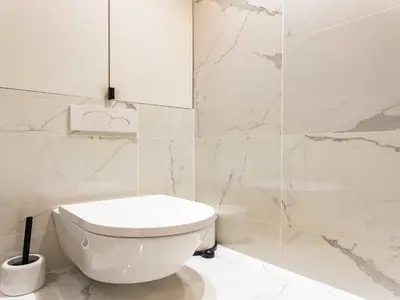 Salle de bains dans l'établissement Magnificent apartment - 2BR 4P - bourse
