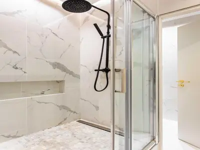 Salle de bains dans l'établissement Magnificent apartment - 2BR 4P - bourse