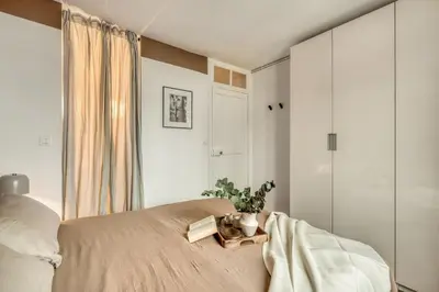 Un ou plusieurs lits dans un hébergement de l'établissement Bosporus - 1 chambre à Saint-Ambroise