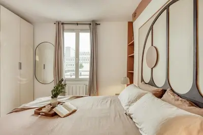 Un ou plusieurs lits dans un hébergement de l'établissement Bosporus - 1 chambre à Saint-Ambroise
