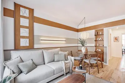 Coin salon dans l'établissement Naura - 1 chambre à Notre Dame des Champs