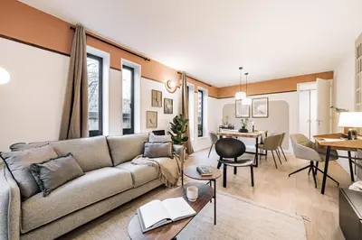 Coin salon dans l'établissement Emir - 1 chambre à Vaugirard