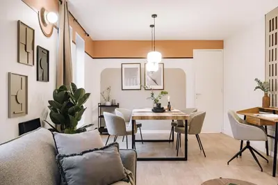Coin salon dans l'établissement Emir - 1 chambre à Vaugirard