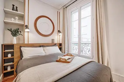 Un ou plusieurs lits dans un hébergement de l'établissement Davia - 2 chambres à Salpêtrière
