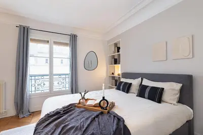 Un ou plusieurs lits dans un hébergement de l'établissement Ischia - 1 chambre à South Pigalle