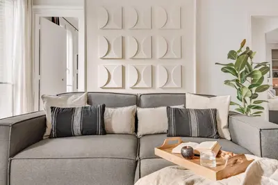 Coin salon dans l'établissement Fontanelle - 2 chambres à Batignolles