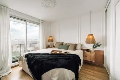 Un ou plusieurs lits dans un hébergement de l'établissement Felice - 1 chambre à Trocadéro