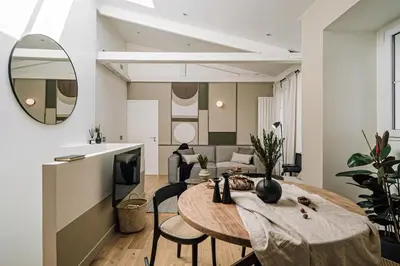 Cuisine ou kitchenette dans l'établissement Amatique - 2 chambres à Saint-Germain-Des-Prés