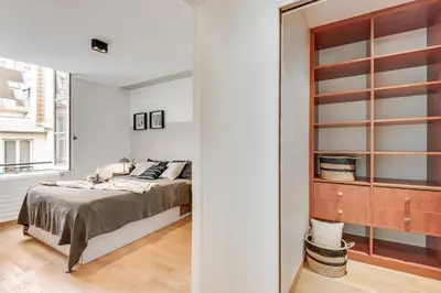 Un ou plusieurs lits dans un hébergement de l'établissement Vicomte - 2 chambres à Les Halles