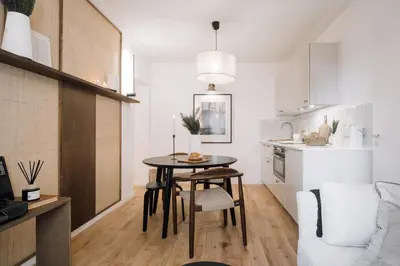 Cuisine ou kitchenette dans l'établissement Louis - 1 chambre à Bastille