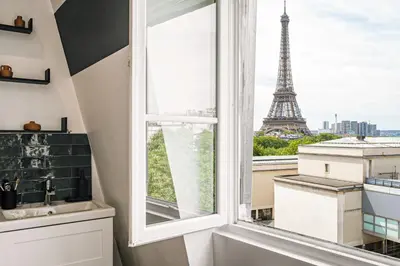 Balcon ou terrasse dans l'établissement Martin - 1 chambre à Trocadéro (16 Arr.)