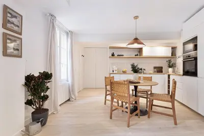 Cuisine ou kitchenette dans l'établissement Teras - 1 chambre à Saint Victor