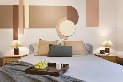Un ou plusieurs lits dans un hébergement de l'établissement Teras - 1 chambre à Saint Victor