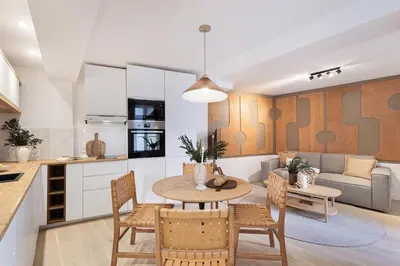 Cuisine ou kitchenette dans l'établissement Teras - 1 chambre à Saint Victor