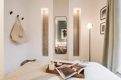 Un ou plusieurs lits dans un hébergement de l'établissement Tepe - 1 chambre à Saint-Ambroise