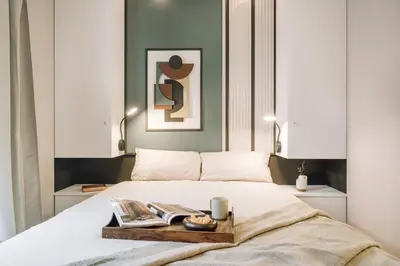 Un ou plusieurs lits dans un hébergement de l'établissement Tepe - 1 chambre à Saint-Ambroise