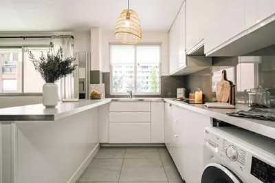 Cuisine ou kitchenette dans l'établissement Cristalinas - 2 chambres à Charonne (11 Arr.)