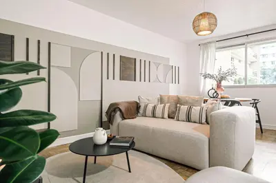 Coin salon dans l'établissement Cristalinas - 2 chambres à Charonne (11 Arr.)
