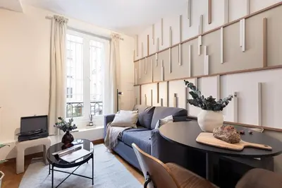 Coin salon dans l'établissement Kavak - 2 chambres à Jardin des Plantes