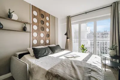 Un ou plusieurs lits dans un hébergement de l'établissement Anadolu - 1 chambre et balcon à Tour Eiffel