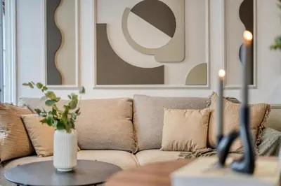 Coin salon dans l'établissement Rumeli - 1 chambre et terrasse à Drouot
