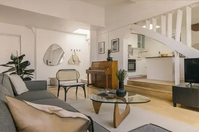 Cuisine ou kitchenette dans l'établissement Ukayil - 3 chambres à Louvre (1Arr.)