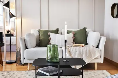 Coin salon dans l'établissement Sceaux - Studio avec balcon à Porte Dauphine