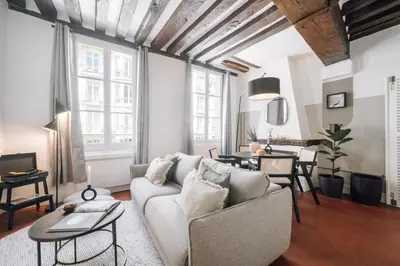 Coin salon dans l'établissement Sorbonne - 1 chambre à Notre Dame