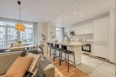 Cuisine ou kitchenette dans l'établissement Cicek - 3 chambres et balcon à Beaugrenelle