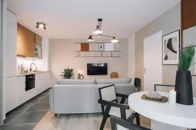 Cuisine ou kitchenette dans l'établissement Bastille - 1 chambre et terrasse à Pere-Lachaise
