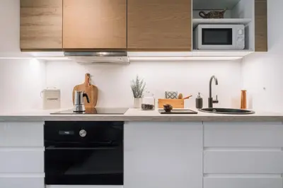 Cuisine ou kitchenette dans l'établissement Bastille - 1 chambre et terrasse à Pere-Lachaise