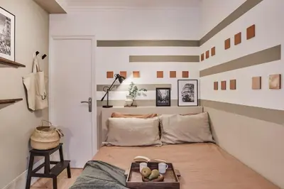Un ou plusieurs lits dans un hébergement de l'établissement Dane - 1 chambre à Ternes