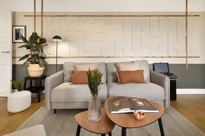 Coin salon dans l'établissement Avellana - 1 chambre à Neuilly-Sur-Seine