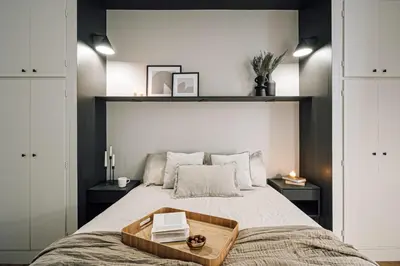 Un ou plusieurs lits dans un hébergement de l'établissement Lazare - 3 chambres à Ternes