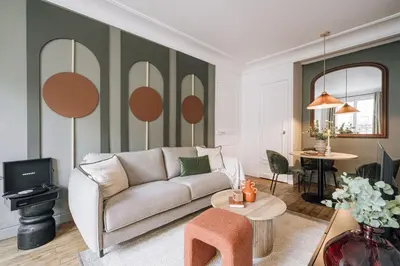 Coin salon dans l'établissement Firuze - 1 chambre à Louvre