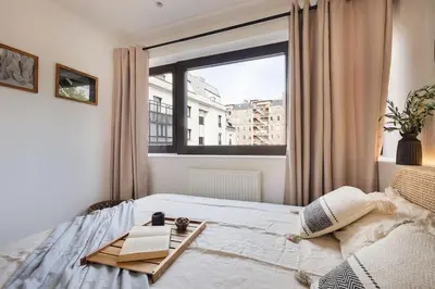 Un ou plusieurs lits dans un hébergement de l'établissement Porto - 1 chambre à Auteuil