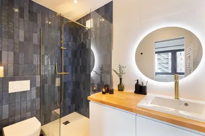 Salle de bains dans l'établissement Porto - 1 chambre à Auteuil