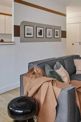 Coin salon dans l'établissement Bahce - 1 chambre à Porte-Dauphine