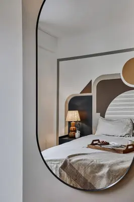 Un ou plusieurs lits dans un hébergement de l'établissement Bahce - 1 chambre à Porte-Dauphine