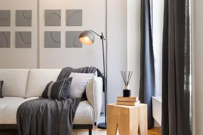 Coin salon dans l'établissement Taillon - 2 chambres à Trocadéro