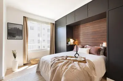 Un ou plusieurs lits dans un hébergement de l'établissement Artix - 1 chambre à Invalides