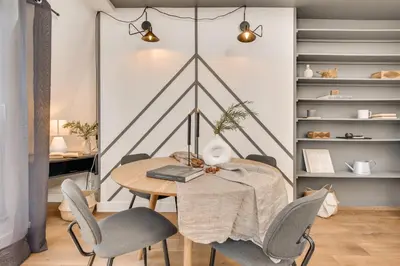 Plan de l'établissement Belloc - 1 chambre et bureau à Montparnasse