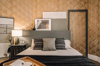 Un ou plusieurs lits dans un hébergement de l'établissement Crosby - 2 chambres à South Pigalle (9 Arr.)