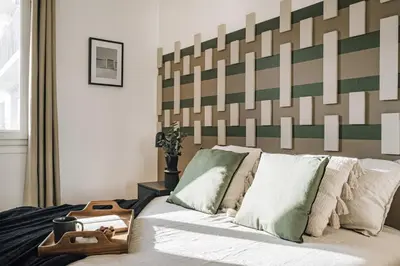 Coin salon dans l'établissement Aksu - 3 chambres et balcon à Beaugrenelle