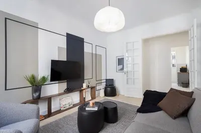 Télévision ou salle de divertissement dans l'établissement Grenelle - 2 chambres à Saint-Lambert